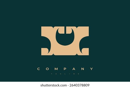 XX Abstract Geometric Logo Design. Modern and elegant logo design with simplistic typography elements, showcasing branding excellence.