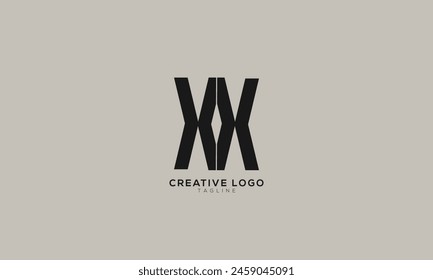 Diseño Abstractas del logotipo inicial del alfabeto de la letra del monograma