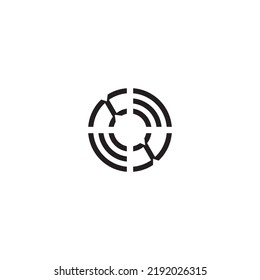 XX circle initial logo concept in high quality professional design that will print well across any print media