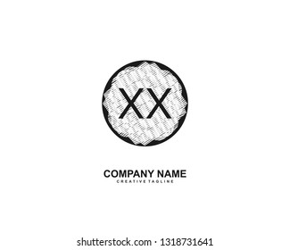 XX initial logo template vector