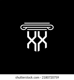 XX letter logo creative design with vector graphic