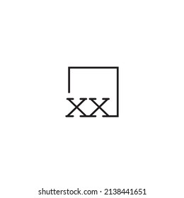 XX line concept logo in high quality professional design that will be best for your companies