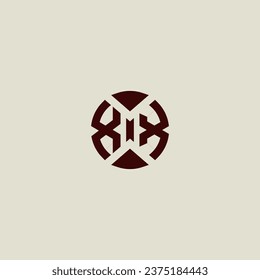 XX line geometric initial logo in high quality professional design that will print well across any print media
