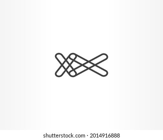 icono de diseño de logotipo de concepto de forma de línea