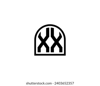 XX Logo design vector template