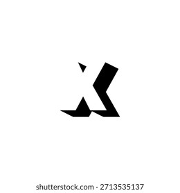 XX Negative Space Monogram Logo – Modern Minimal Lettermark Design