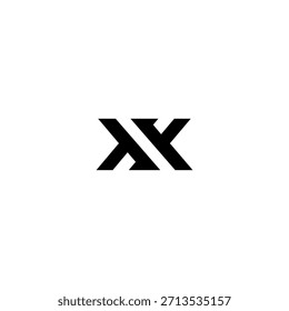 XX Negative Space Monogram Logo – Modern Minimal Lettermark Design