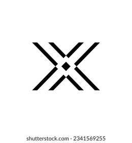 XX diseño de logotipo moderno