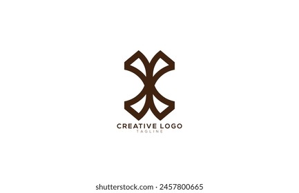 XX XY YX Abstract initial monogram letter alphabet logo design