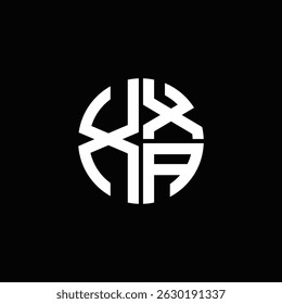 XXA logo XXA icon XXA monogram XXA letter minimalist Circle flat Unique modern abstract logo design.
