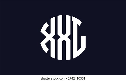 XXL Circle Emblem Abstract Monogram Letter Mark Vector Logo Template