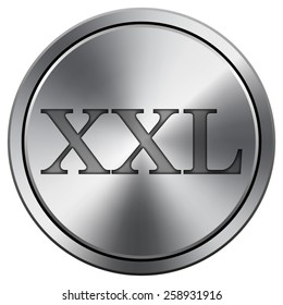 XXL  icon. Internet button on white background. EPS10 Vector. 