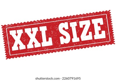 Xxl Size Vector Art & Graphics