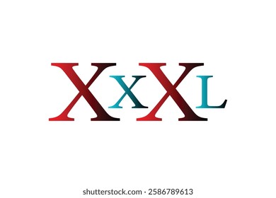 XXL size lettering graphic design.