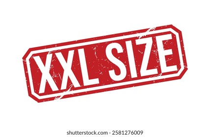 XXL SIZE rubber stamp on white background. XXL SIZE Stamp.