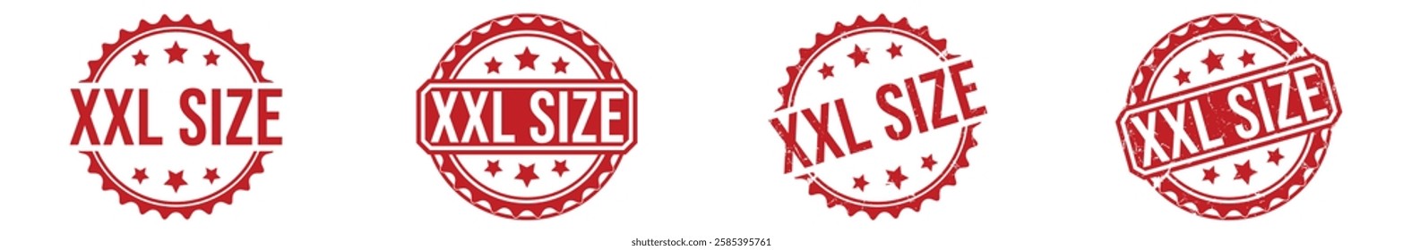 XXL SIZE rubber stamp on white background. XXL SIZE Stamp.