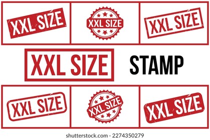XXL Size Rubber Stamp Set Vector