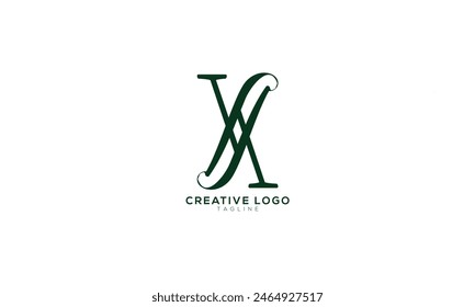 XXS SX XS Abstract initial monogram letter alphabet logo design