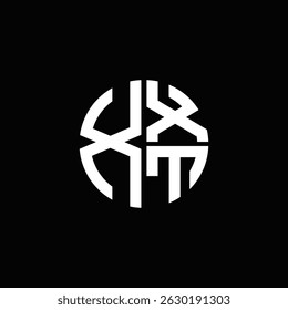 XXT logo XXT icon XXT monogram XXT letter minimalist Circle flat Unique modern abstract logo design.
