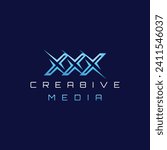 XXX, designed using on black background, sign, logo, symbol, icon, graphic, vector.	