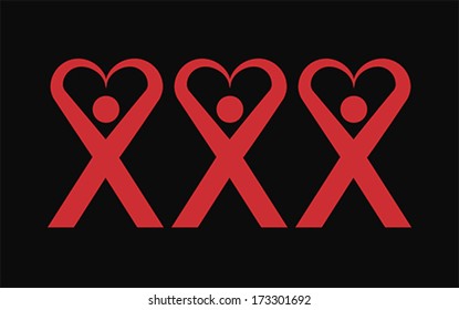 XXX happy symbol, vector