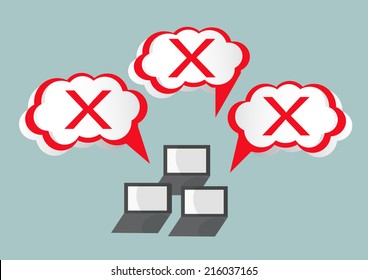 xxx internet vector illustration