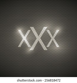 xxx metal texture background, vector illustration 