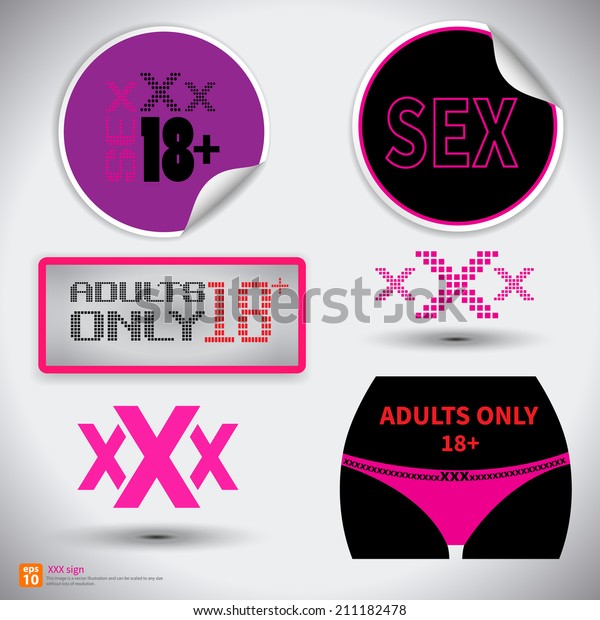 Xxx Video Hd Viber - Xxx Sign Icon Adults Only Content Stock Vector (Royalty Free ...