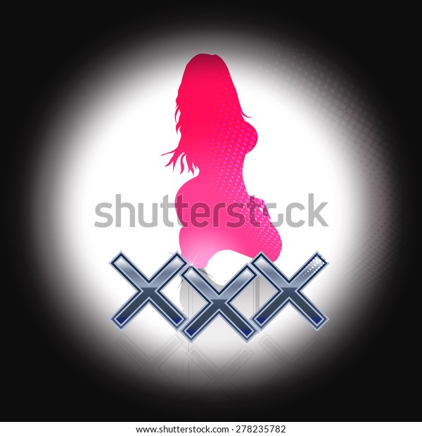 Xxx Sign Silhouette Sexy Woman Stock Vector (Royalty Free) 278235782