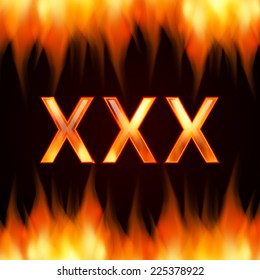 XXX symbol. EPS10 vector