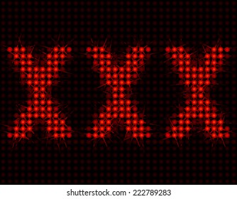 XXX vector icon