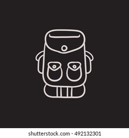 Icono de esbozo de vector Xxx aislado en el fondo. Icono dibujado a mano xxx. Icono de esbozo Xxx para infografía, sitio web o aplicación.