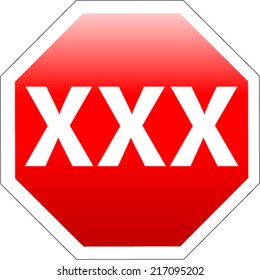 XXX Vector Stop sign