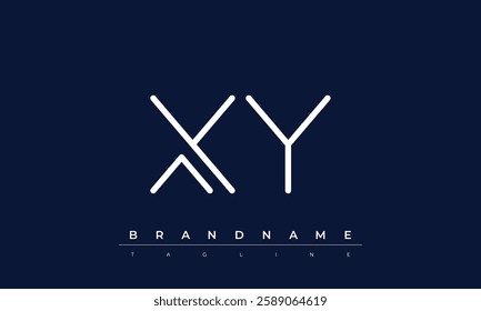 XY Abstract letter logo. This logo icon incorporate with abstract shape in the creative way