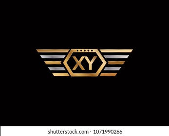 XY initial box letter design