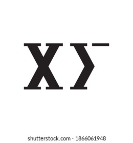 xy initial letter vector logo