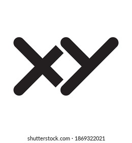 xy initial letter vector logo