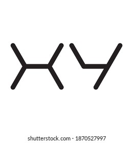 xy initial letter vector logo