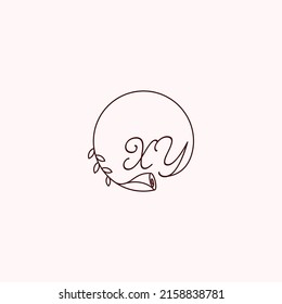 Letras iniciales del logotipo XY en un diseño profesional de alta calidad que se imprimirán en cualquier medio de impresión