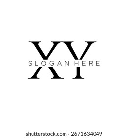 Logotipo de monograma inicial XY con diseño de estilo empresarial