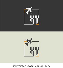 XY initial monogram logo with square style design.