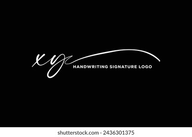 XY initials Handwriting signature logo. XY Hand drawn Calligraphy lettering Vector. XY letter real estate, beauty, photography letter logo design.