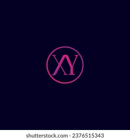 XY letter logo creative design with vector graphic XY simple and modern logo
