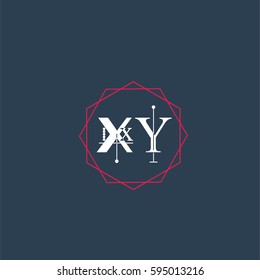 xy logo letter initial, Abstract Polygonal Background Logo, design for Corporate Business Identity,flat icon, Alphabet letter