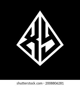 XY logo letters monogram with prisma shape design template vector icon modern