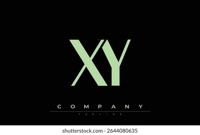XY Modern Initials Logo Design. Branding logo with stylized initials showcasing bold design and modern aesthetic. Ideal for professional business branding or creative projects focusing on minimalistic