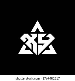 XY monogram logo with diamond shape and triangle outline design template