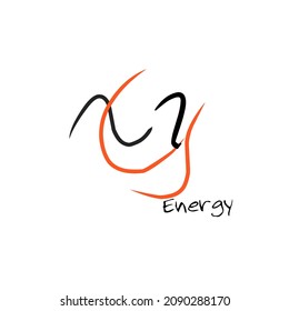 XY ogi design of energy. Vector illustration
