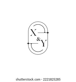 Concepto simple de boda XY en un diseño profesional de alta calidad que se imprimirá en cualquier medio impreso