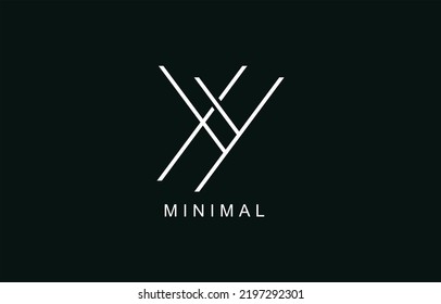 XY or YX Abstract initial monogram letter alphabet logo